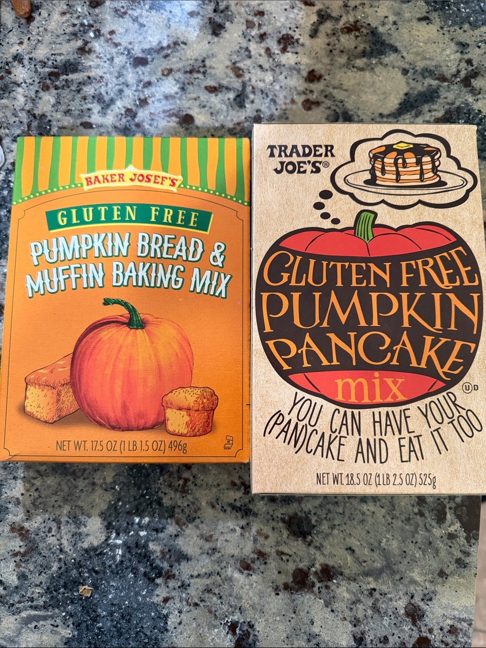 Trader Joe’s Josef's Gluten Free Pumpkin Bread & Muffin Baking Mix and Pancake
